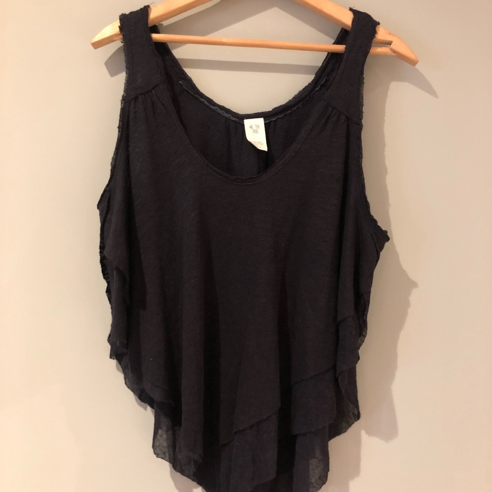Free People Black tank top sz S